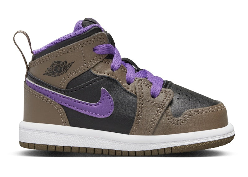 Jordan 1 Mid Palomino Wild Berry White (TD)