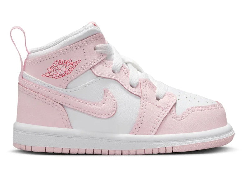 Jordan 1 Mid Pink Foam Fire Red (TD)