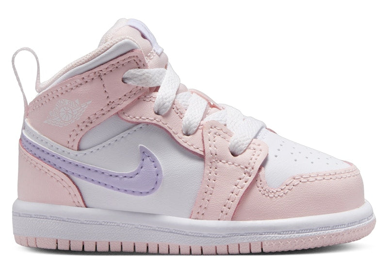 Jordan 1 Mid Pink Wash White Violet Frost (TD)