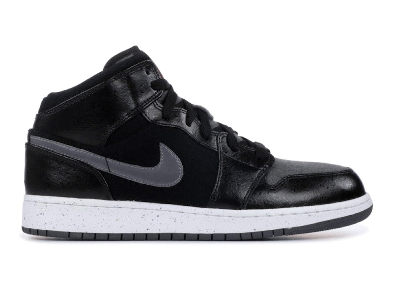 Jordan 1 Mid Premium Black Dark Grey (GS)