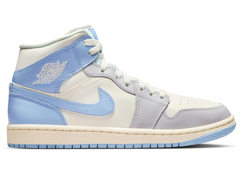 Jordan 1 Mid Psychic Blue Sail Coconut Milk (Women's)