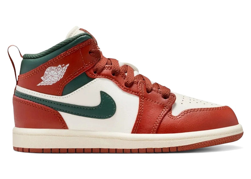 Jordan 1 Mid Redstone Midnight Green (PS)
