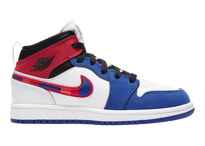 Jordan 1 Mid Rush Blue University Red (PS)