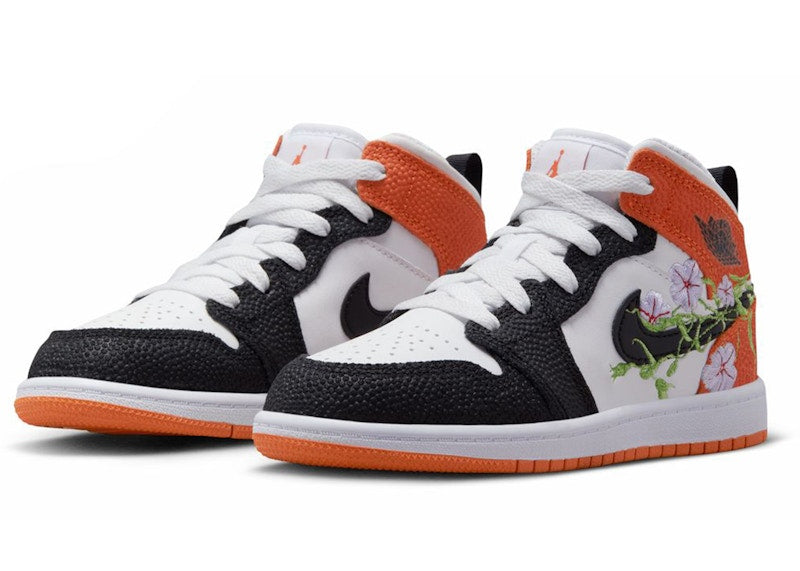 Jordan 1 Mid SE Basketball Blossom (PS)
