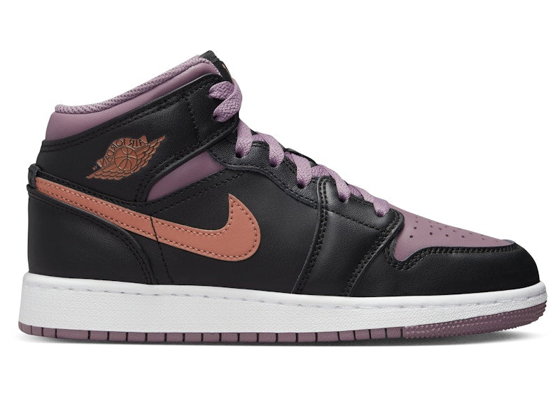 Jordan 1 Mid SE Black Sky J Mauve White Sky J Orange (GS)