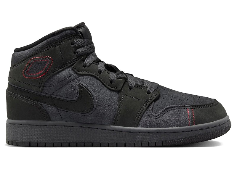 Jordan 1 Mid SE Craft Dark Smoke Red (GS)