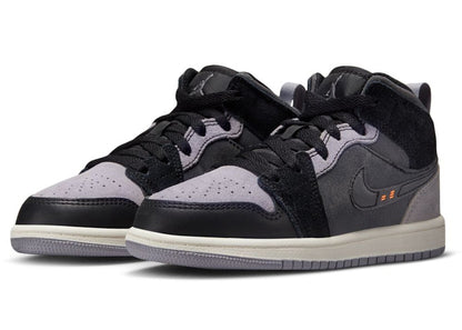 Jordan 1 Mid SE Craft Inside Out Black (PS)
