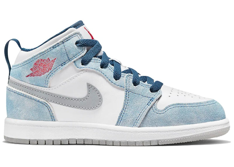 Jordan 1 Mid SE French Blue Light Steel (PS)