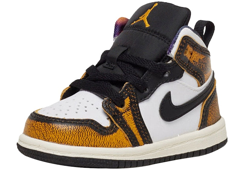 Jordan 1 Mid SE Orange Wear Away (TD)