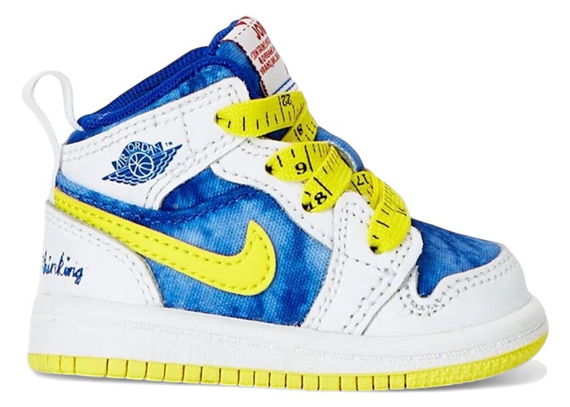Jordan 1 Mid Sneaker School Be Tall In Your Thinking (TD)