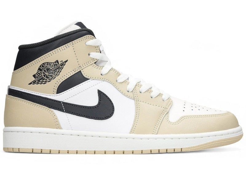Jordan 1 Mid Summit White Off Noir Rattan