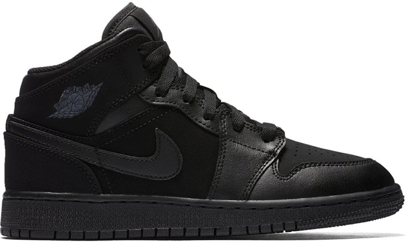 Jordan 1 Mid Triple Black (2016) (GS)