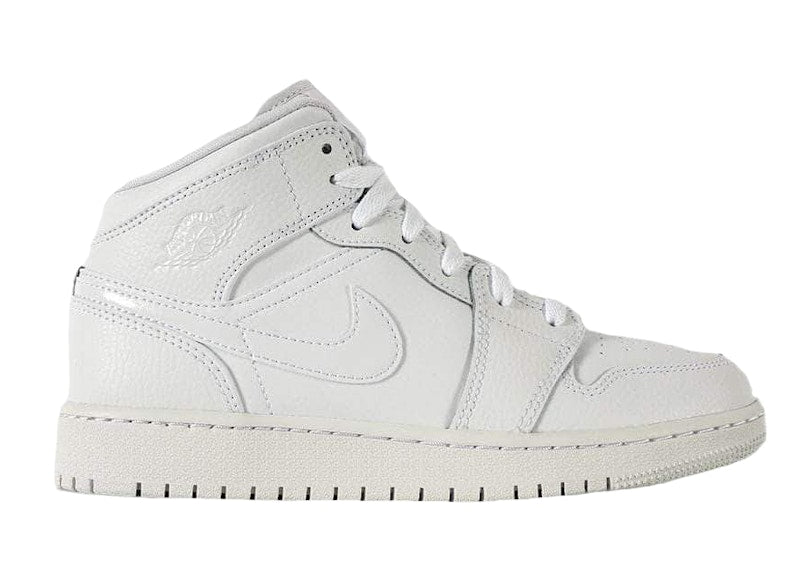 Jordan 1 Mid Triple White (2020) (GS)
