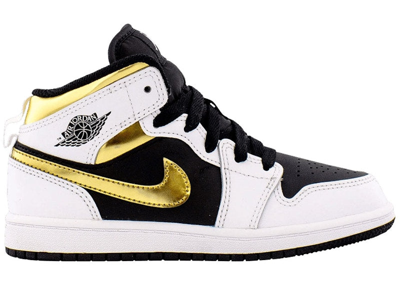 Jordan 1 Mid White Gold (PS)