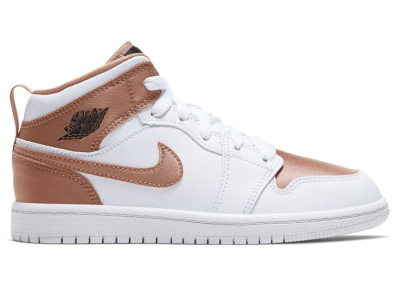Jordan 1 Mid White Rose Gold (PS)