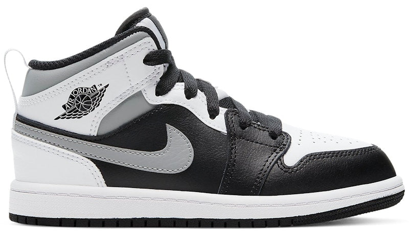 Jordan 1 Mid White Shadow (PS)