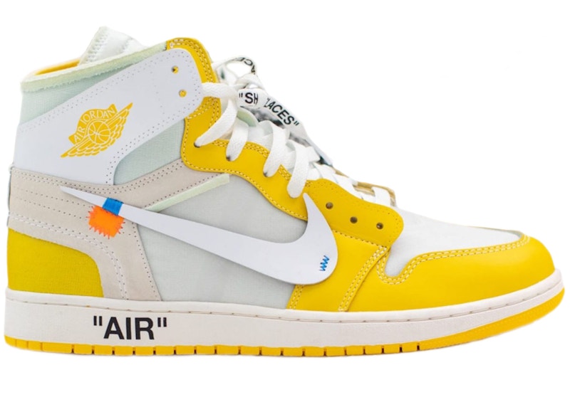 Jordan 1 Retro High Off-White Canary Yellow