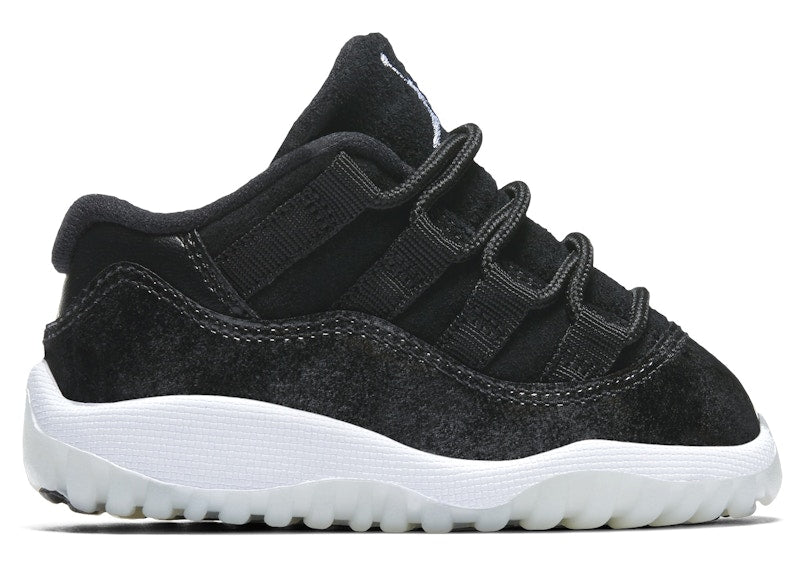 Jordan 11 Retro Low Black Metal Silver White (TD)