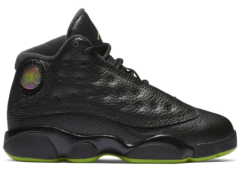 Jordan 13 Retro Black White Altitude Green (PS)