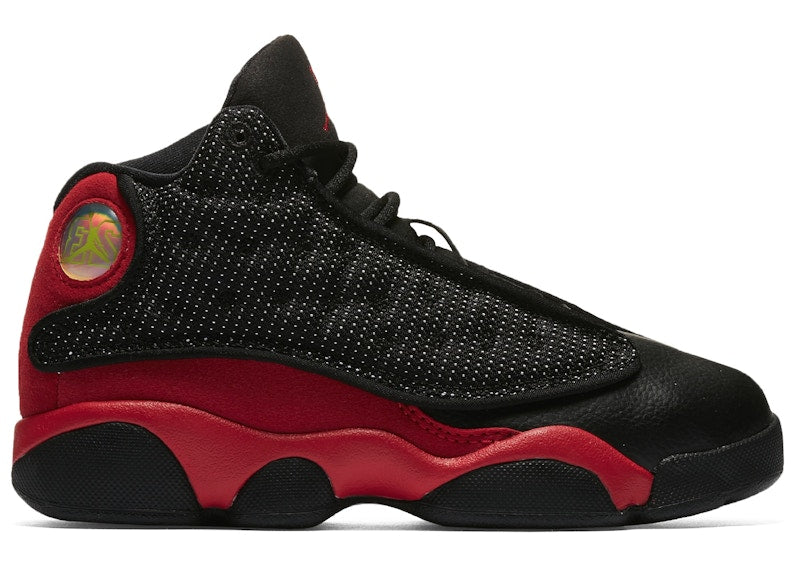 Jordan 13 Retro Black White True Red (PS)