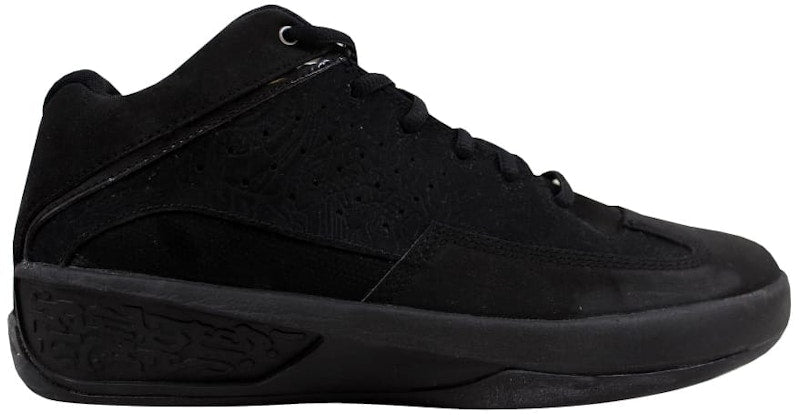 Jordan 2 Smooth Black Metallic Silver White