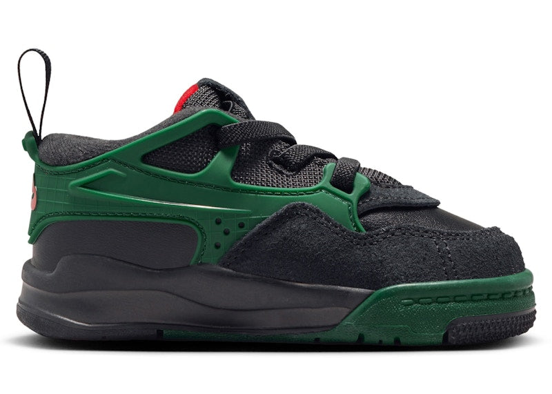 Jordan 4 RM Black Gorge Green Varsity Red (TD)