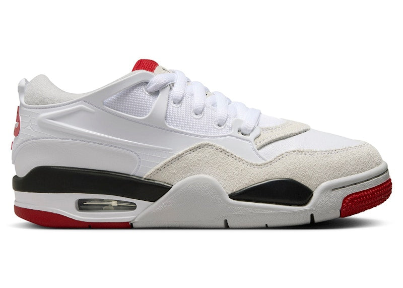 Jordan 4 RM White Black Neutral Grey Varsity Red (GS)