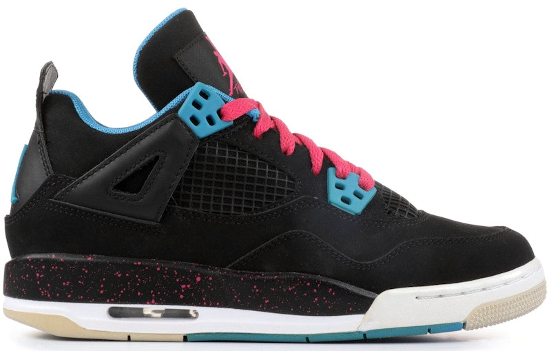 Jordan 4 Retro Black Vivid Pink Dynamic Blue (GS)
