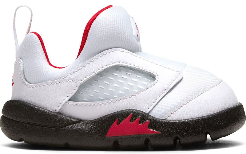Jordan 5 Retro Little Flex White Black University Red (TD)