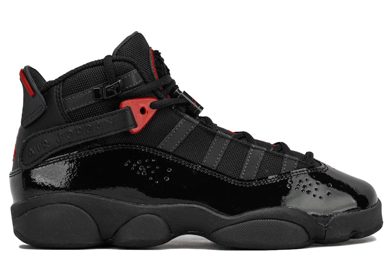 Jordan 6 Rings Black Anthracite Fire Red (GS)