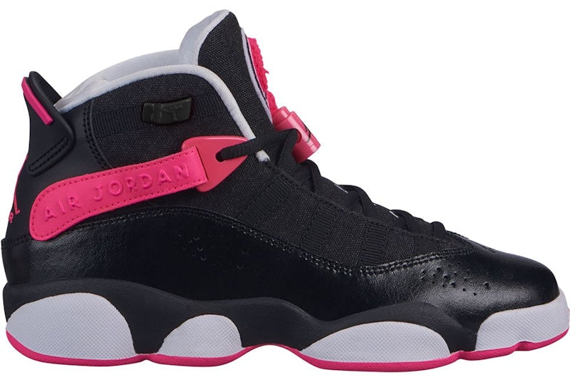 Jordan 6 Rings Black Hyper Pink White (GS)