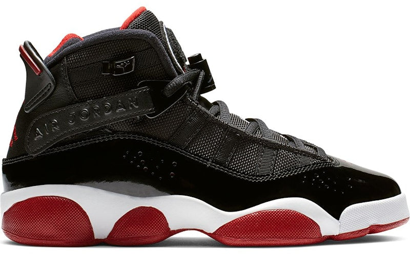 Jordan 6 Rings Black Varsity Red (GS)