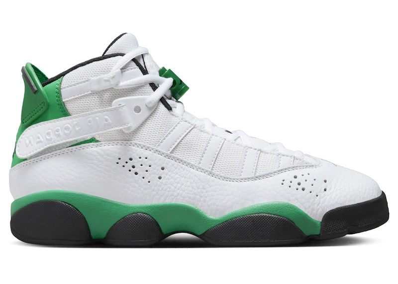 Jordan 6 Rings White Black Lucky Green (GS)