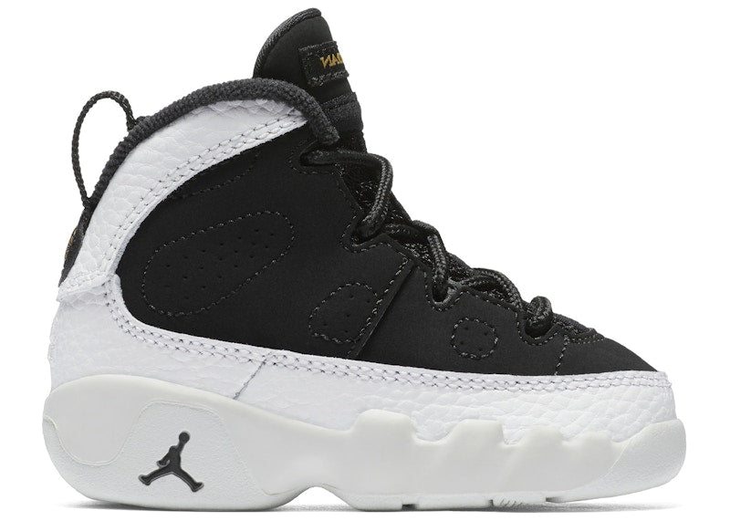 Jordan 9 Retro Black Summit White Metallic Gold (TD)