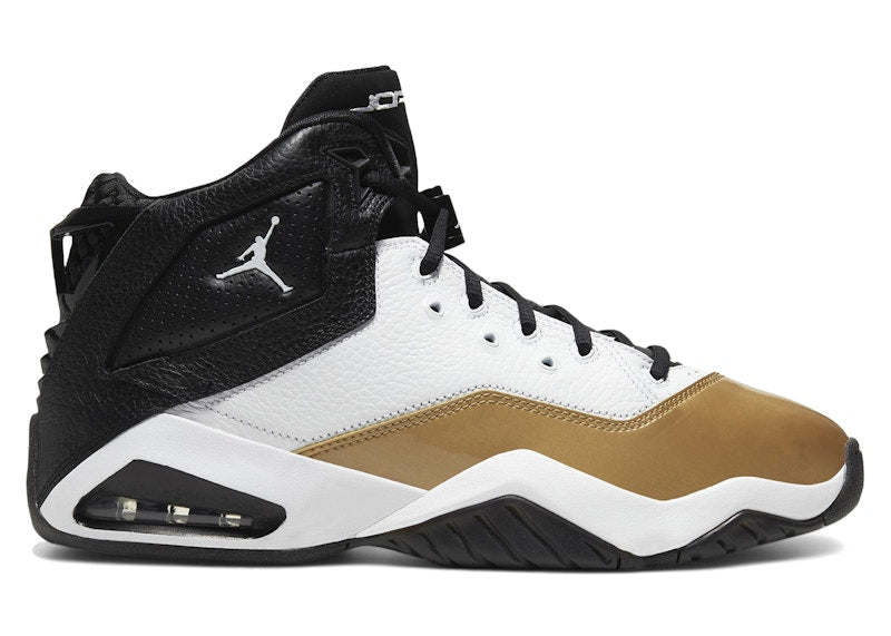 Jordan B'Loyal White Black Metallic Gold