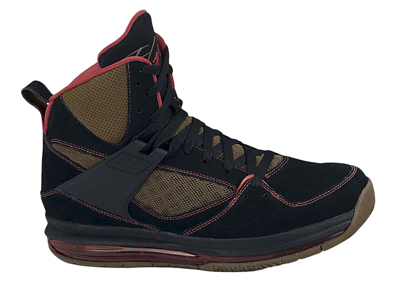 Jordan Flight 45 High Max Black Gym Red Light Olive