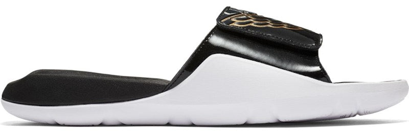 Jordan Hydro 7 Retro Slide Black Metallic Gold White