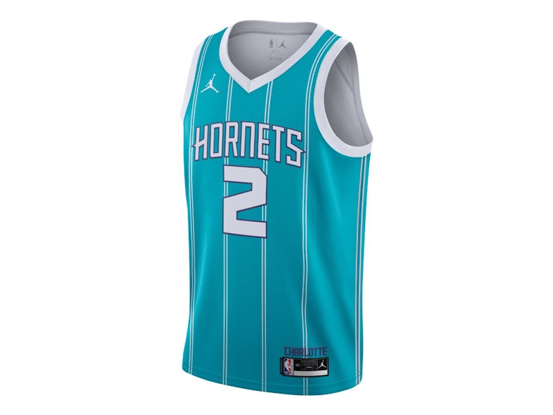 Jordan Lamelo Ball Hornets Icon Edition 2022 Swingman NBA Jersey Rapid Teal/Ball Lamelo