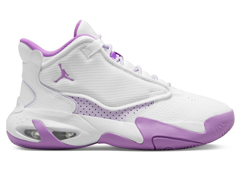 Jordan Max Aura 4 White Barely Grape Rush Fuchsia (GS)