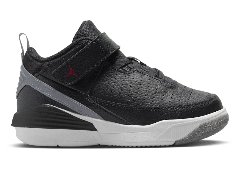 Jordan Max Aura 5 Black White Cement Grey University Red (PS)