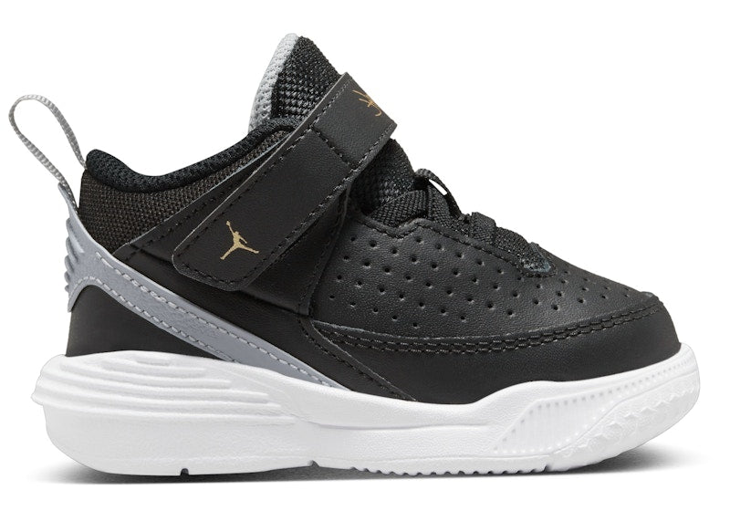 Jordan Max Aura 5 Black White Wolf Grey Metallic Gold (TD)