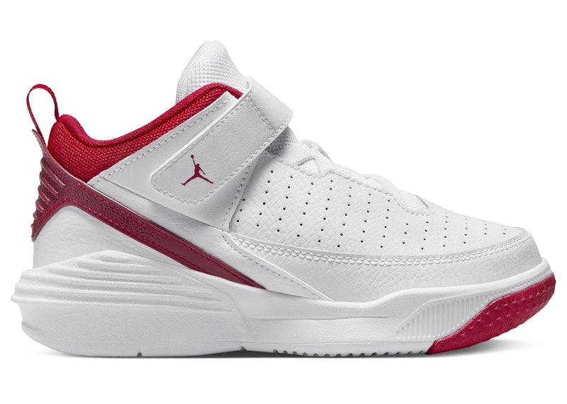 Jordan Max Aura 5 White Black Gym Red (PS)
