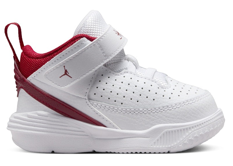 Jordan Max Aura 5 White Black Gym Red (TD)