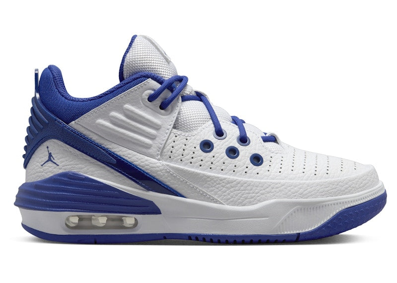 Jordan Max Aura 5 White Black Radiant Blue (GS)
