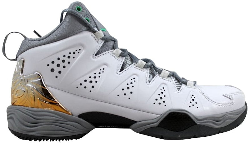 Jordan Melo M10 White Green Glow Wolf Grey