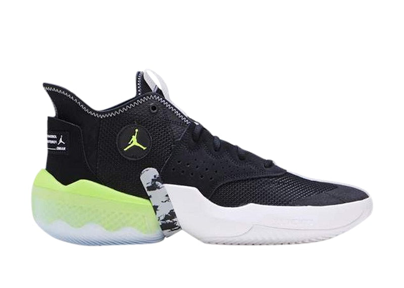 Jordan React Elevation Black Light Smoke Grey Volt White