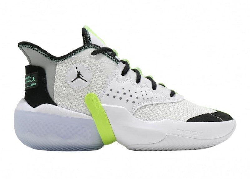 Jordan React Elevation PF White Black Green Glow