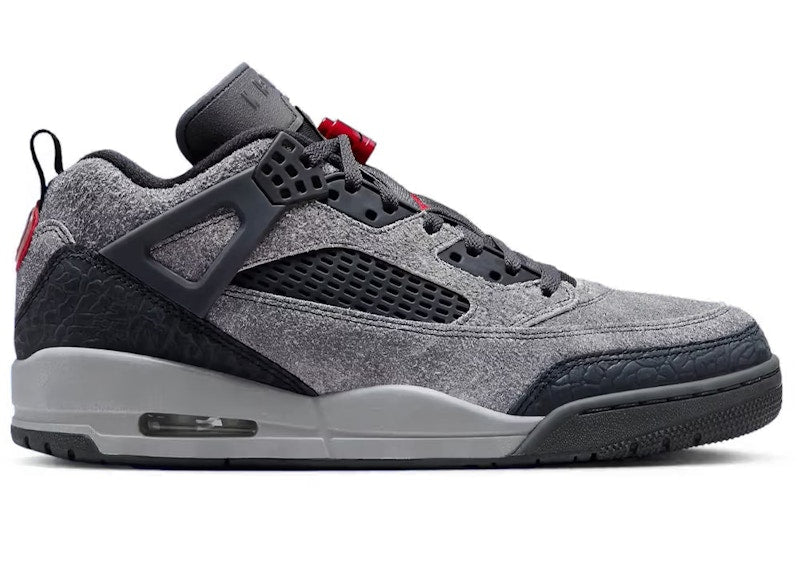 Jordan Spizike Low Anthracite Gym Red
