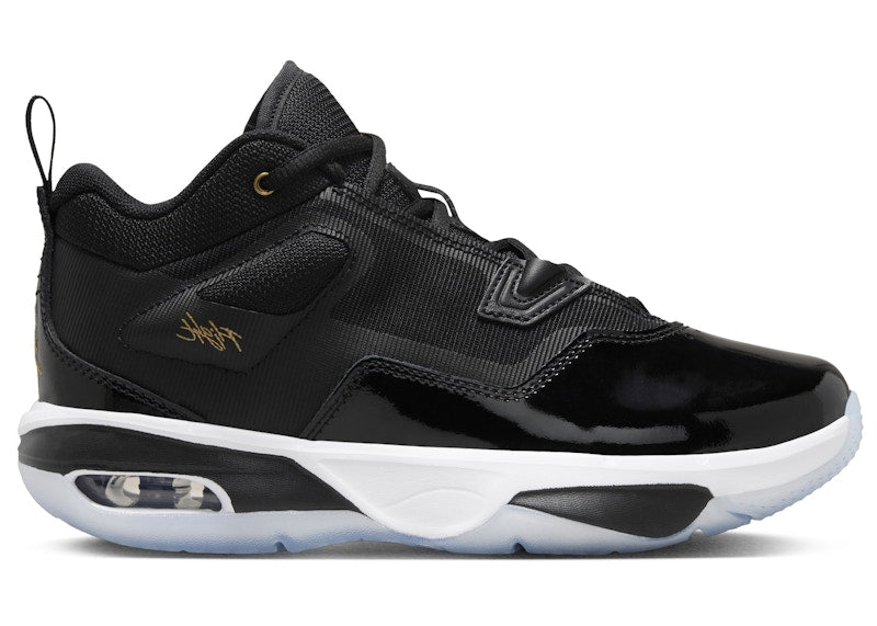Jordan Stay Loyal 3 Black White Football Grey Metallic Gold (GS)