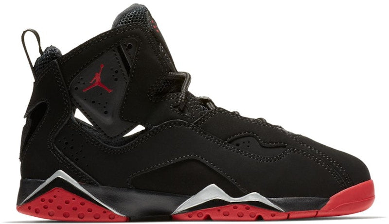 Jordan True Flight Black Gym Red Metallic Silver (PS)